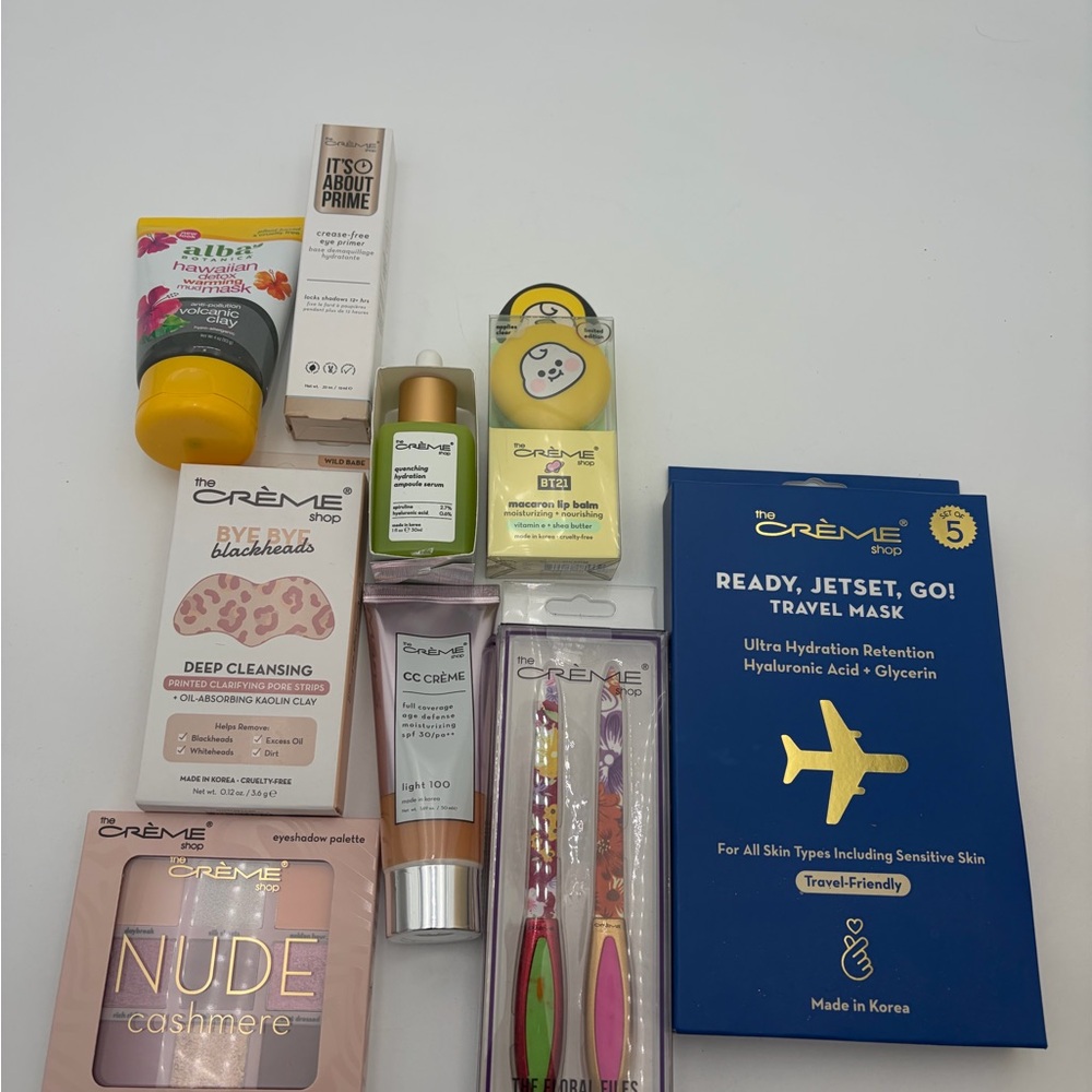 The Crème Shop Blue Ready, Jetset, Go! Travel Mask - Ultra Hydration